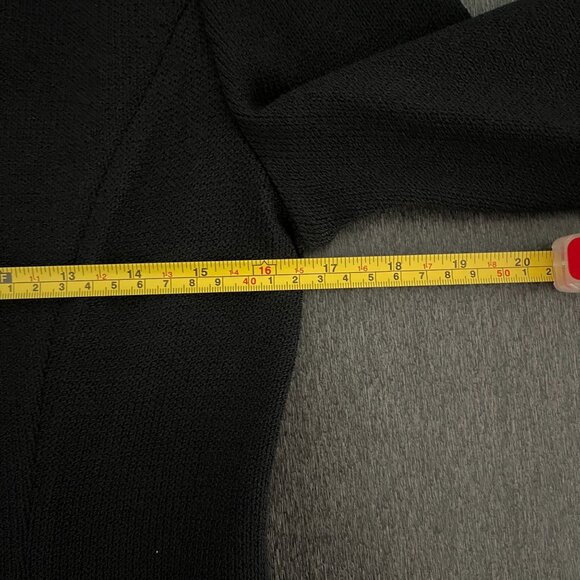 St. John Basics Knit Black Full Zip Top & Skirt Set Rhinestone Embellished, Sz 4 - Picture 6 of 12